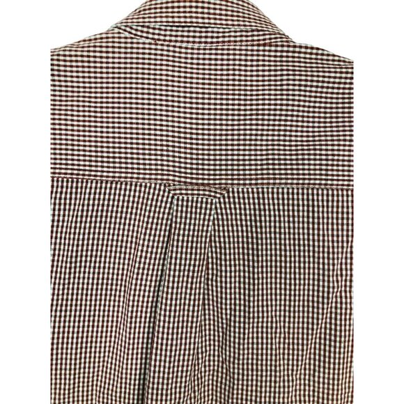 Columbia Shirt Mens XL Button Down Top Long Sleeve Red Beige Tan Plaid Extra But - Picture 4 of 9